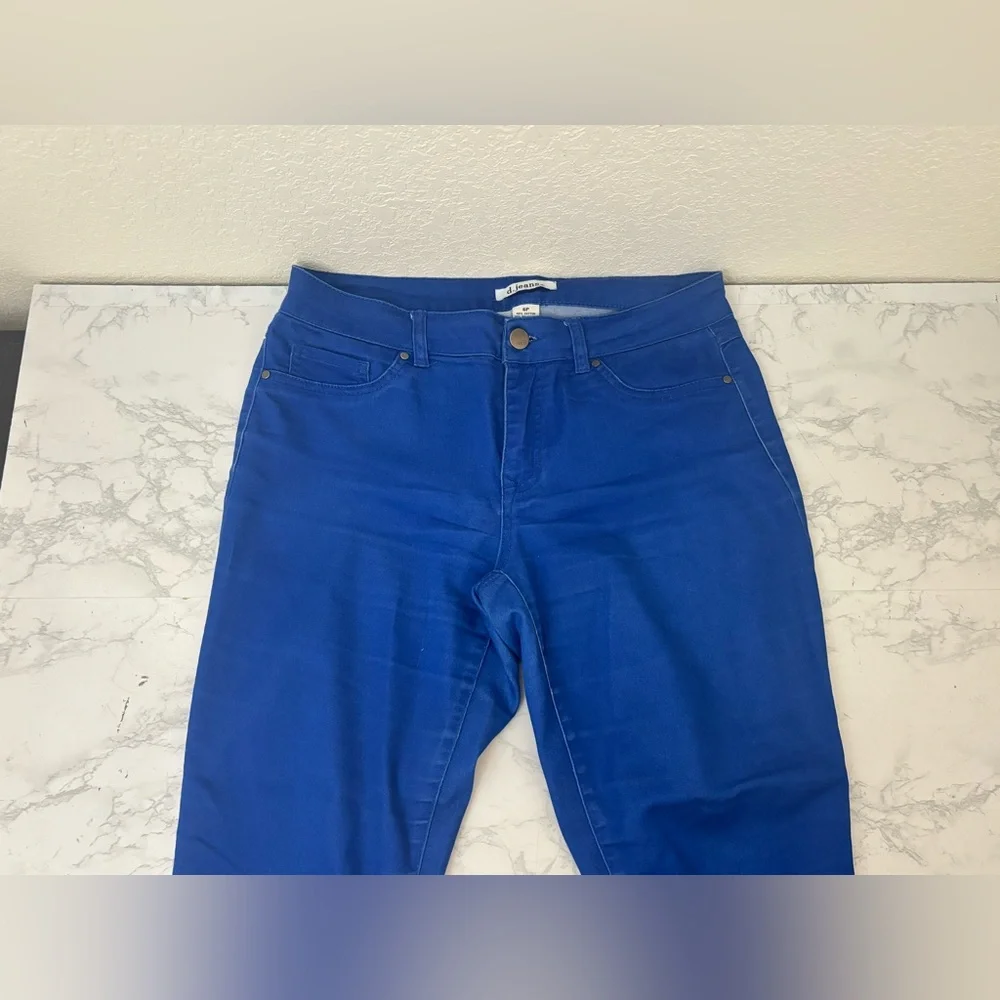 d. jeans Women’s Cotton Jeans Blue Sz 6P Petite Soft Denim Skinny Pockets - Picture 2 of 5